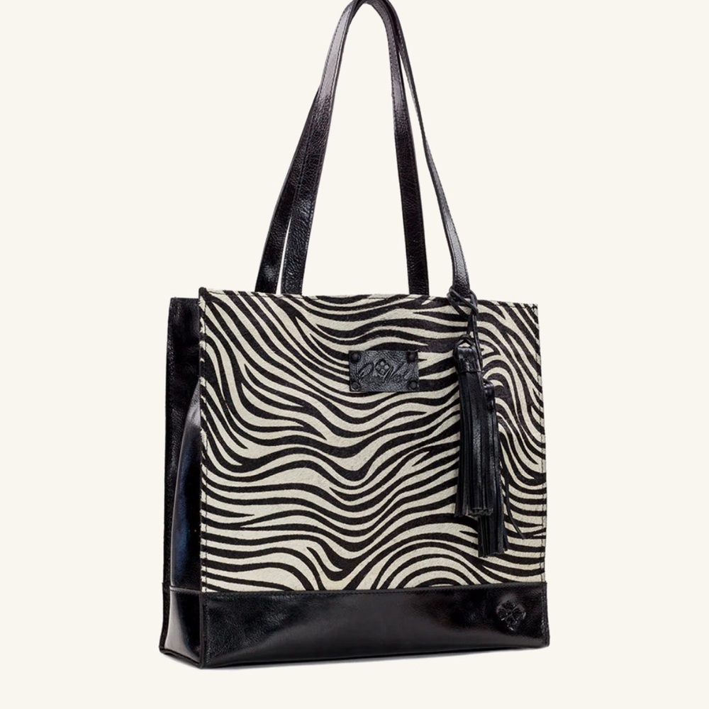 Patricia Nash Zebra Hair-calf Tote Bag